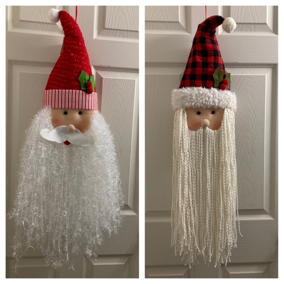 NWT HUGE 36" Plush Hanging Santa Head Decor - Picture 5 of 16